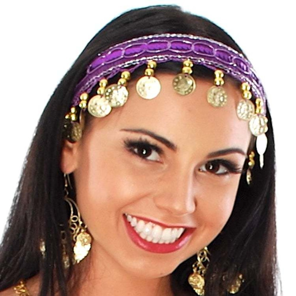 Ethnic Fashion India - طوق شعر بلاستيكي عصري متعدد الألوان،